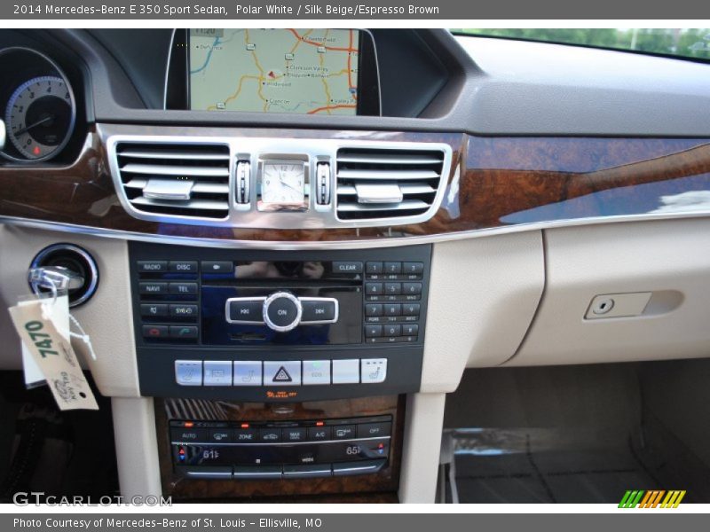 Polar White / Silk Beige/Espresso Brown 2014 Mercedes-Benz E 350 Sport Sedan