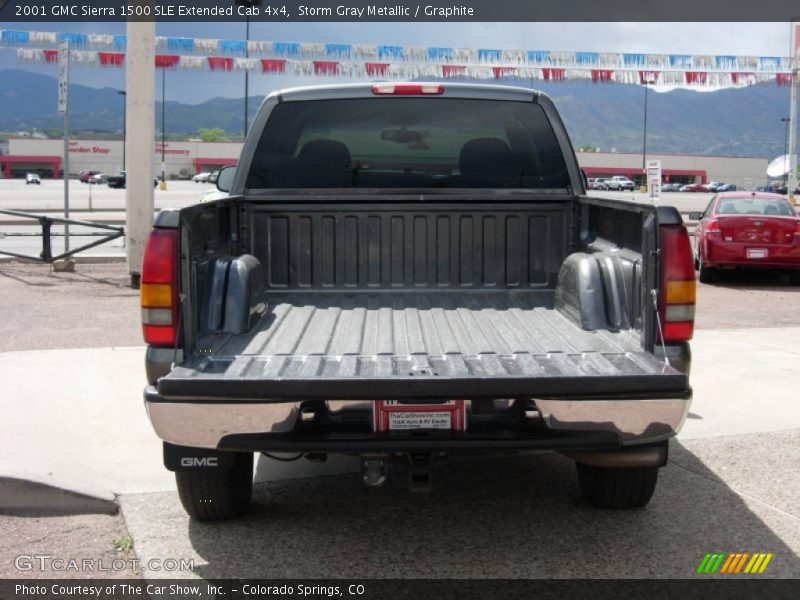 Storm Gray Metallic / Graphite 2001 GMC Sierra 1500 SLE Extended Cab 4x4