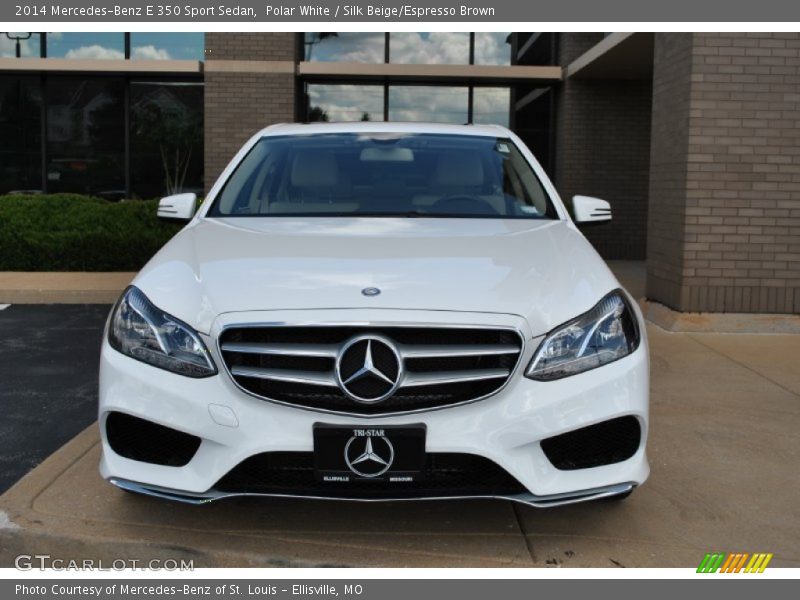 Polar White / Silk Beige/Espresso Brown 2014 Mercedes-Benz E 350 Sport Sedan