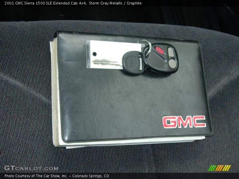 Storm Gray Metallic / Graphite 2001 GMC Sierra 1500 SLE Extended Cab 4x4