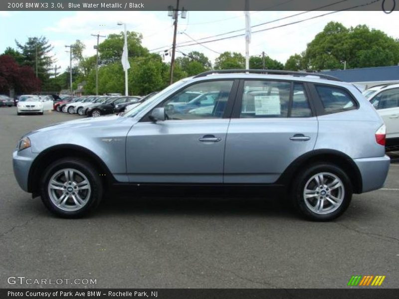 Blue Water Metallic / Black 2006 BMW X3 3.0i