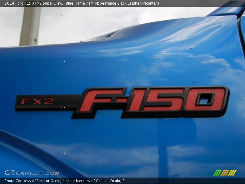 Blue Flame / FX Appearance Black Leather/Alcantara 2014 Ford F150 FX2 SuperCrew