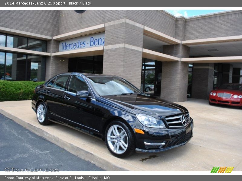 Black / Black 2014 Mercedes-Benz C 250 Sport