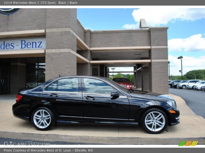 Black / Black 2014 Mercedes-Benz C 250 Sport