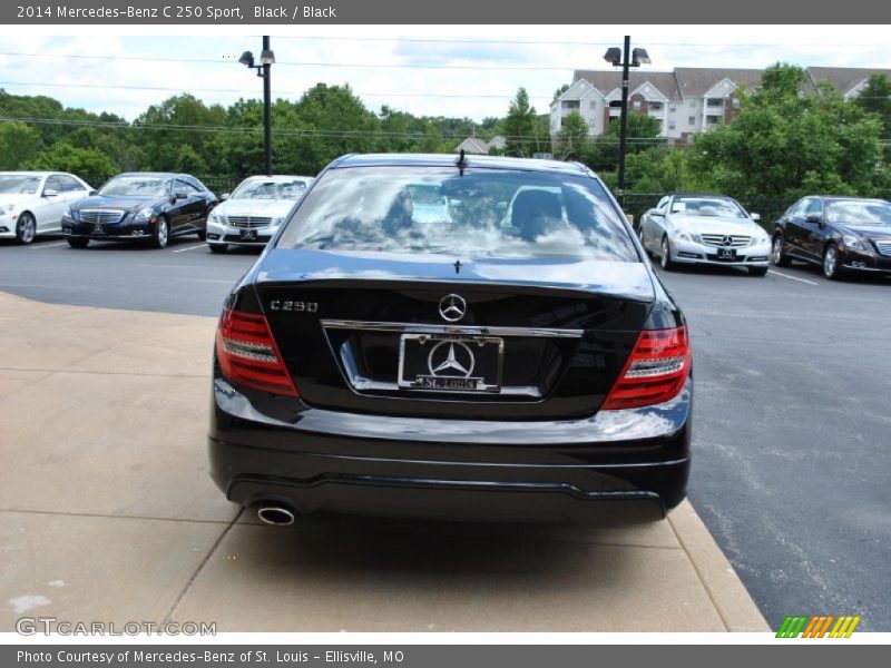 Black / Black 2014 Mercedes-Benz C 250 Sport