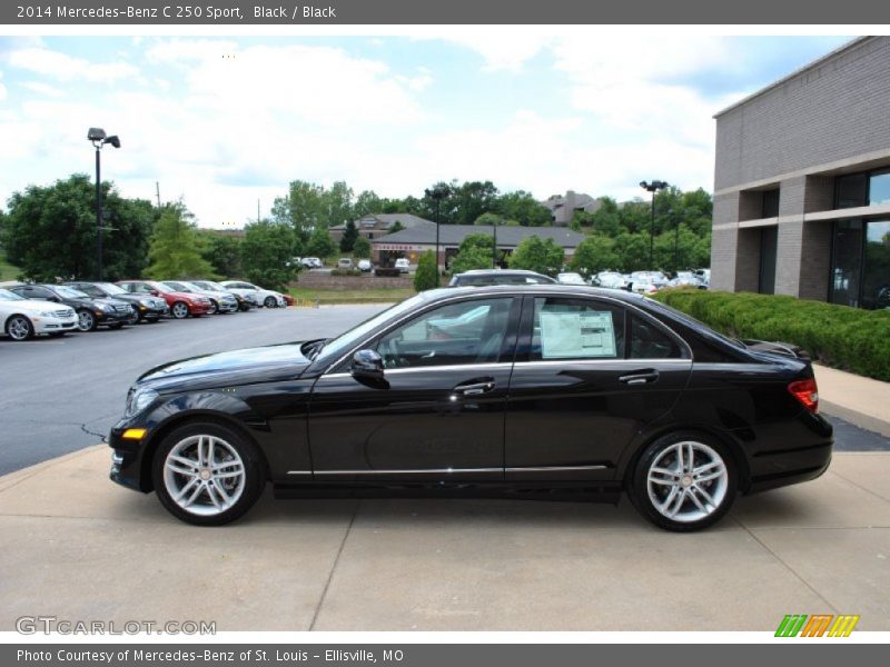 Black / Black 2014 Mercedes-Benz C 250 Sport