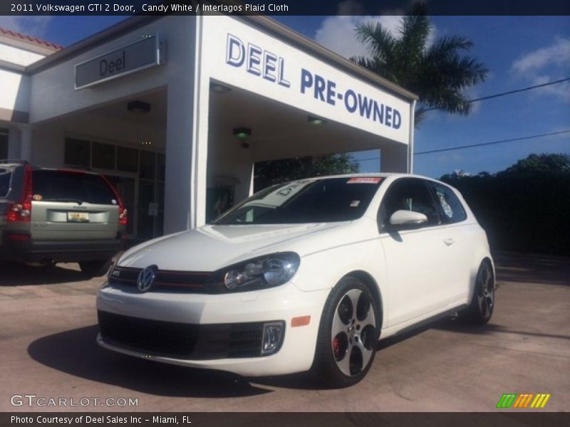 Candy White / Interlagos Plaid Cloth 2011 Volkswagen GTI 2 Door
