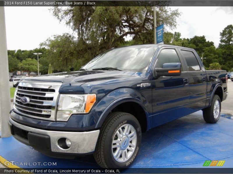 Blue Jeans / Black 2014 Ford F150 Lariat SuperCrew