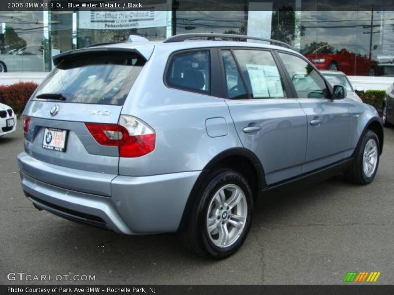 Blue Water Metallic / Black 2006 BMW X3 3.0i