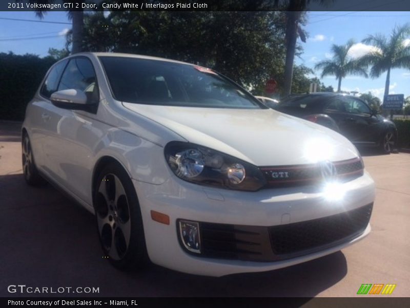 Candy White / Interlagos Plaid Cloth 2011 Volkswagen GTI 2 Door