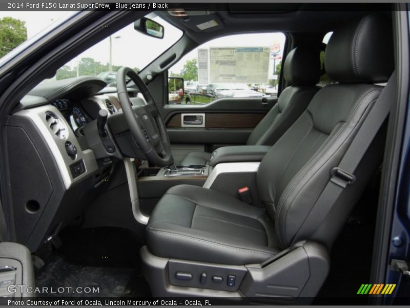 Blue Jeans / Black 2014 Ford F150 Lariat SuperCrew