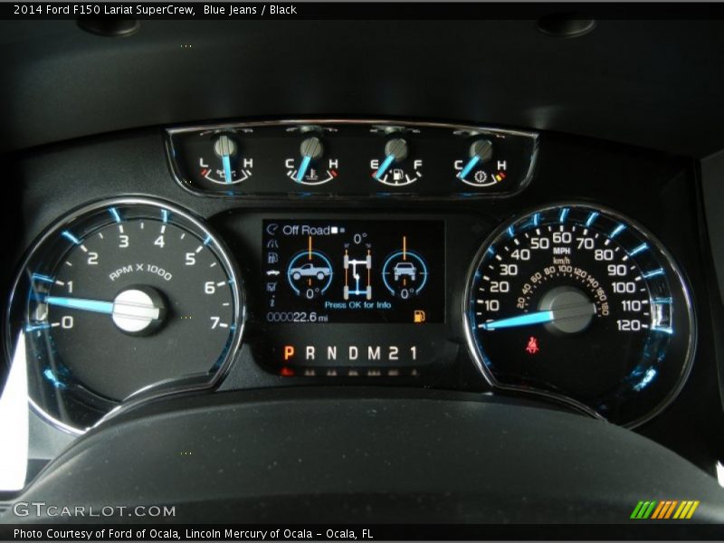 Blue Jeans / Black 2014 Ford F150 Lariat SuperCrew