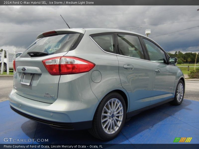 Ice Storm / Medium Light Stone 2014 Ford C-Max Hybrid SEL
