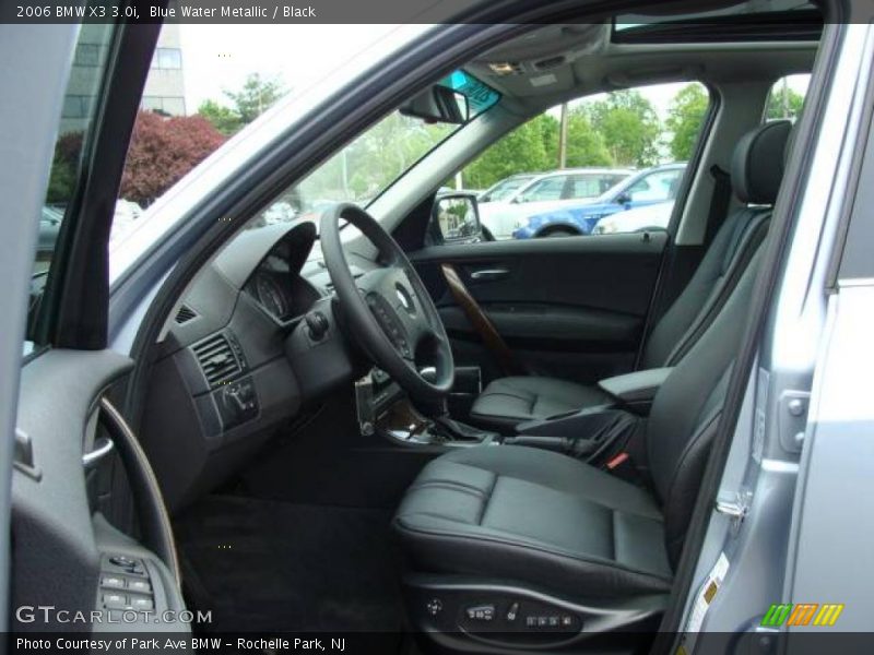 Blue Water Metallic / Black 2006 BMW X3 3.0i
