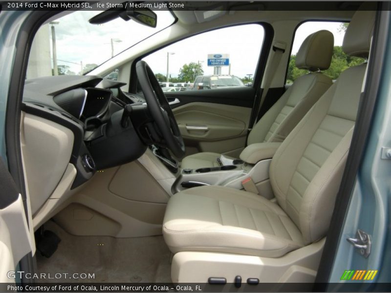 Ice Storm / Medium Light Stone 2014 Ford C-Max Hybrid SEL