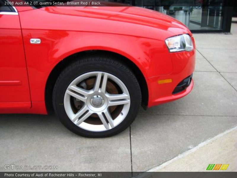 Brilliant Red / Black 2008 Audi A4 2.0T quattro Sedan