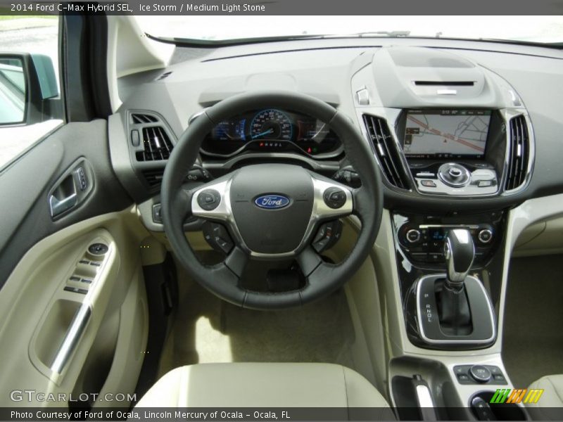 Dashboard of 2014 C-Max Hybrid SEL