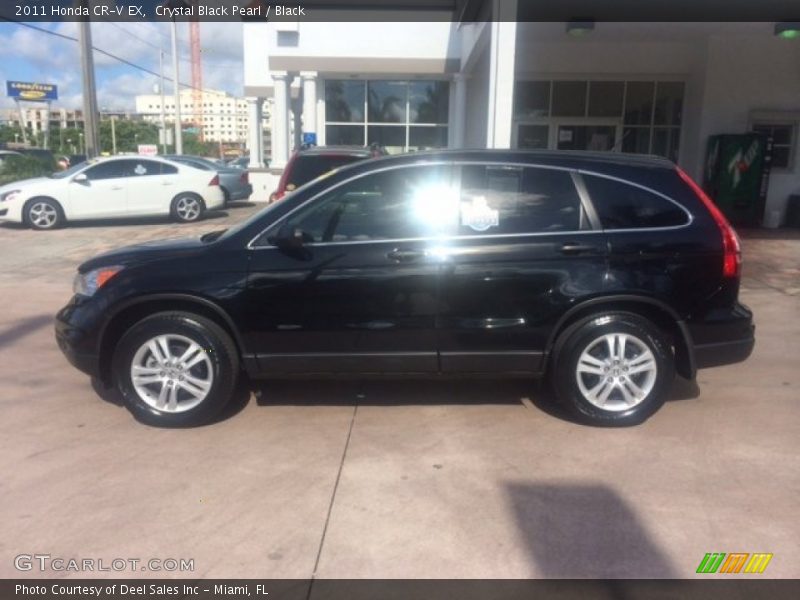 Crystal Black Pearl / Black 2011 Honda CR-V EX