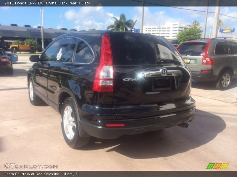 Crystal Black Pearl / Black 2011 Honda CR-V EX