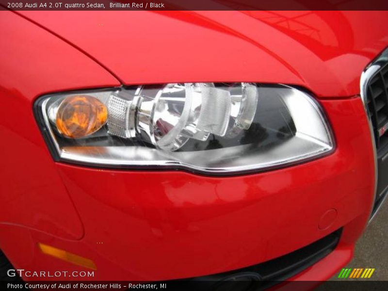 Brilliant Red / Black 2008 Audi A4 2.0T quattro Sedan