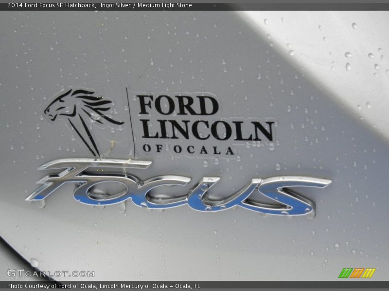 Ingot Silver / Medium Light Stone 2014 Ford Focus SE Hatchback