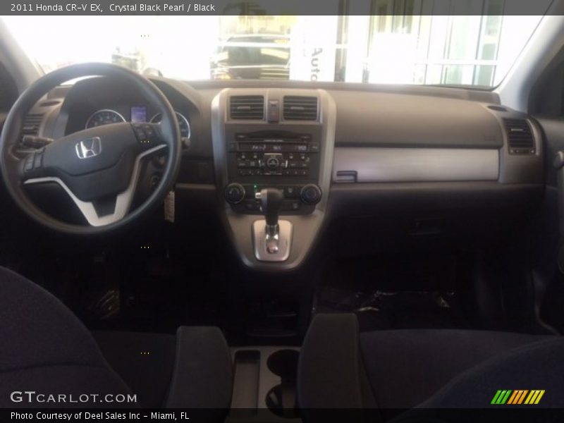 Crystal Black Pearl / Black 2011 Honda CR-V EX
