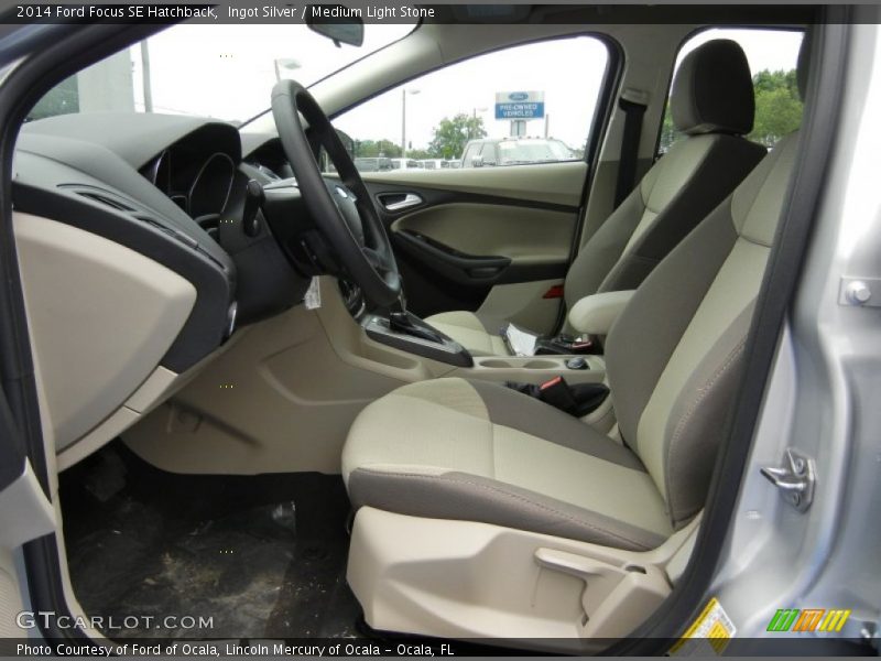 Ingot Silver / Medium Light Stone 2014 Ford Focus SE Hatchback