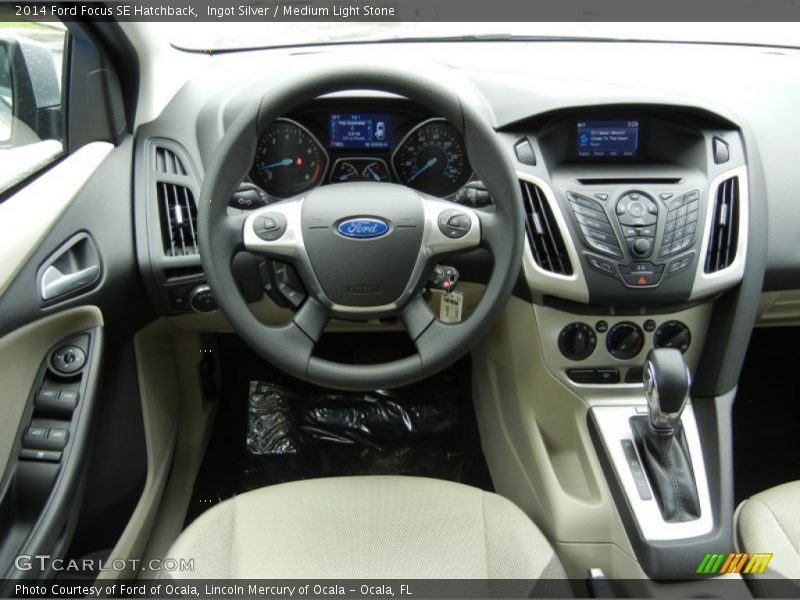 Ingot Silver / Medium Light Stone 2014 Ford Focus SE Hatchback