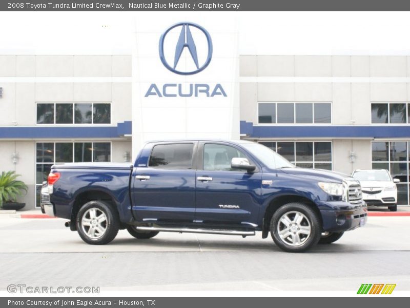 Nautical Blue Metallic / Graphite Gray 2008 Toyota Tundra Limited CrewMax