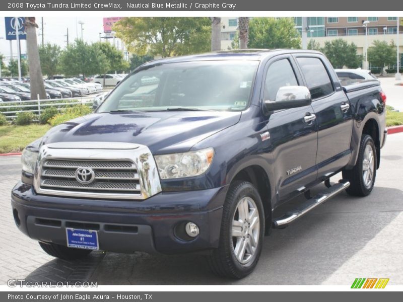 Nautical Blue Metallic / Graphite Gray 2008 Toyota Tundra Limited CrewMax