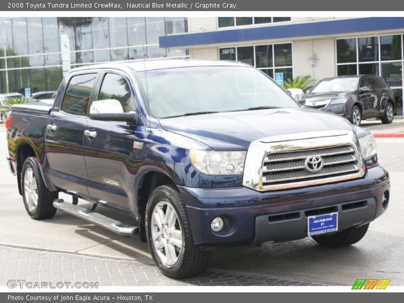 Nautical Blue Metallic / Graphite Gray 2008 Toyota Tundra Limited CrewMax