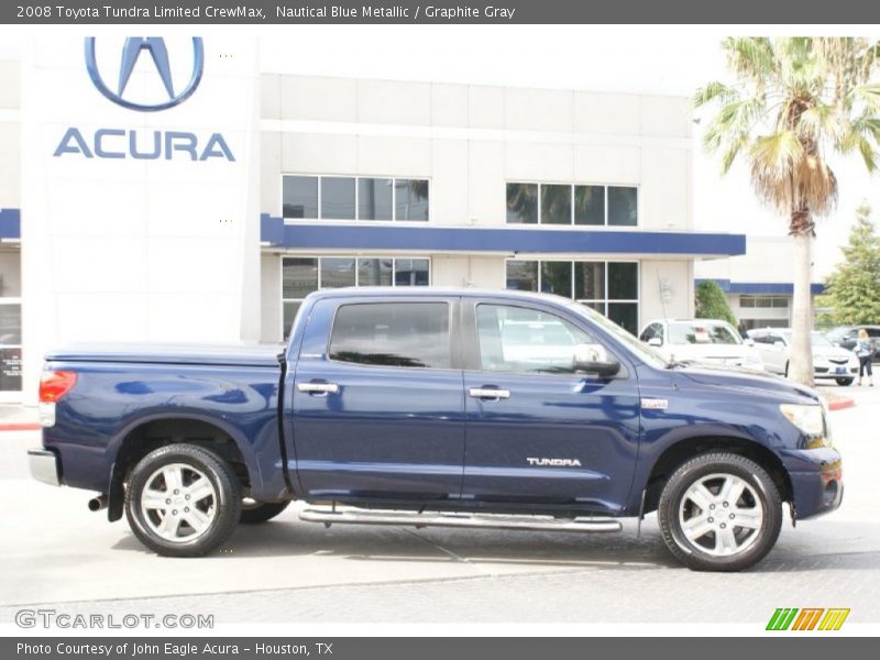 Nautical Blue Metallic / Graphite Gray 2008 Toyota Tundra Limited CrewMax