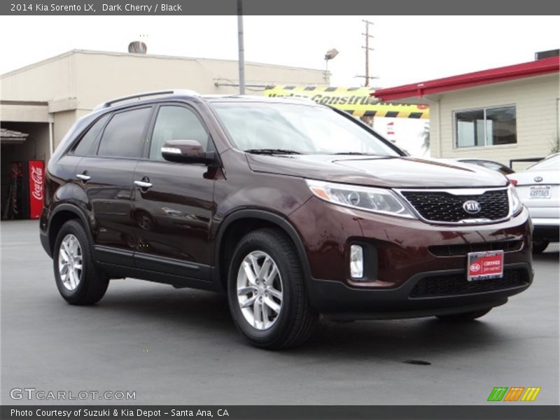 Dark Cherry / Black 2014 Kia Sorento LX