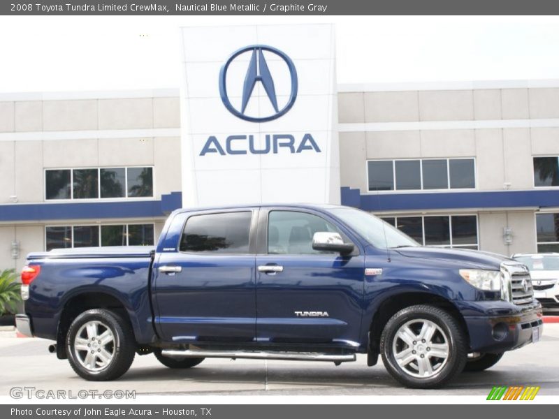 Nautical Blue Metallic / Graphite Gray 2008 Toyota Tundra Limited CrewMax