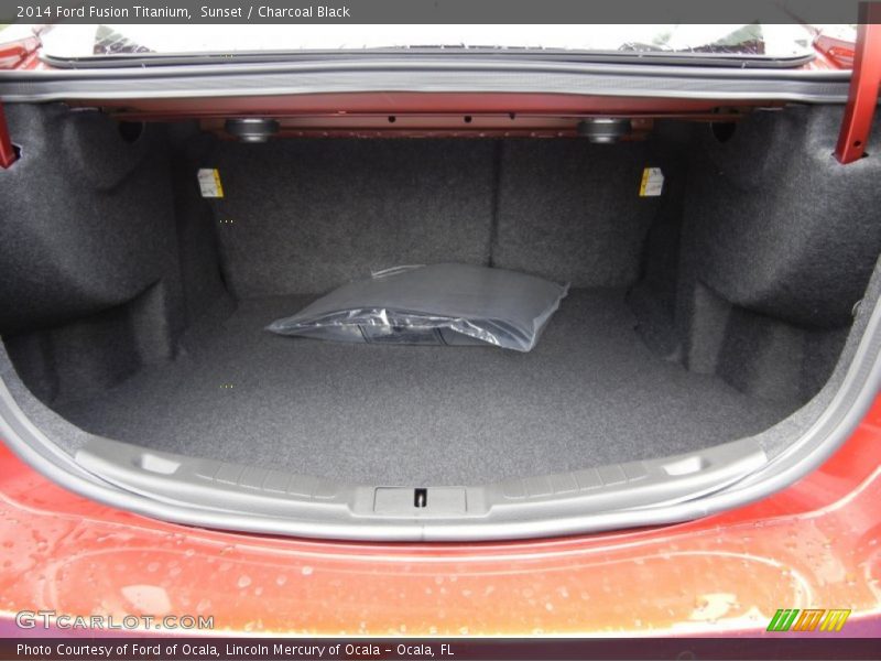 Sunset / Charcoal Black 2014 Ford Fusion Titanium