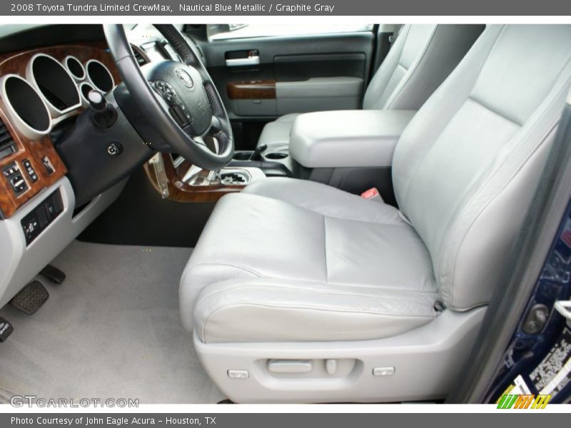Nautical Blue Metallic / Graphite Gray 2008 Toyota Tundra Limited CrewMax