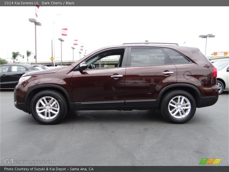 Dark Cherry / Black 2014 Kia Sorento LX
