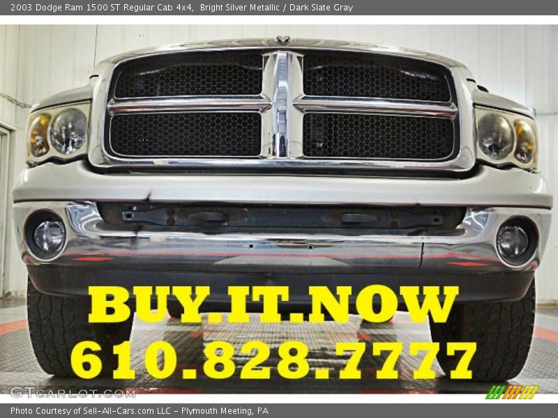 Bright Silver Metallic / Dark Slate Gray 2003 Dodge Ram 1500 ST Regular Cab 4x4
