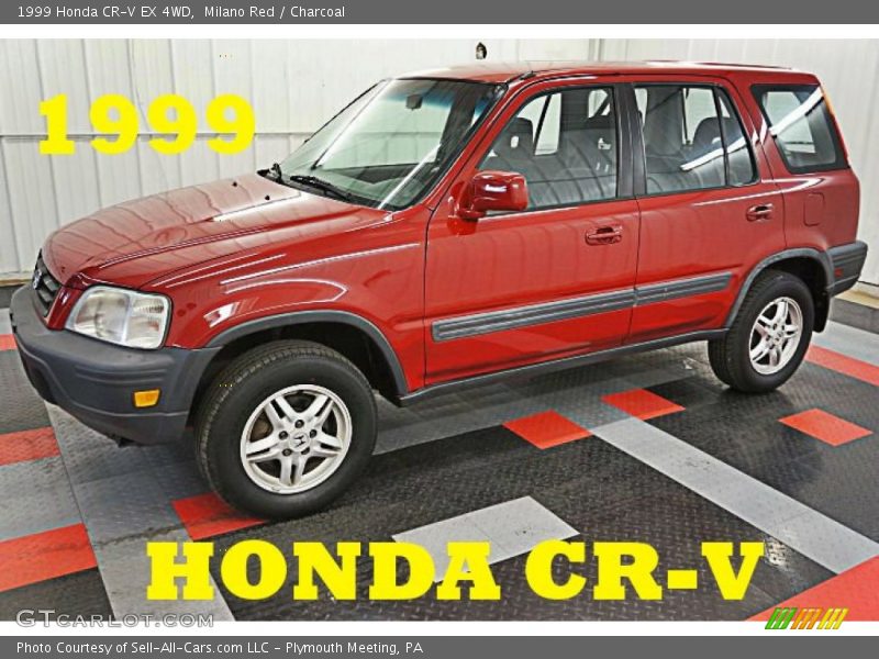 Milano Red / Charcoal 1999 Honda CR-V EX 4WD