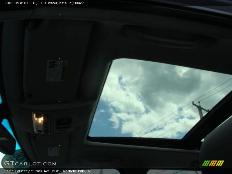 Blue Water Metallic / Black 2006 BMW X3 3.0i