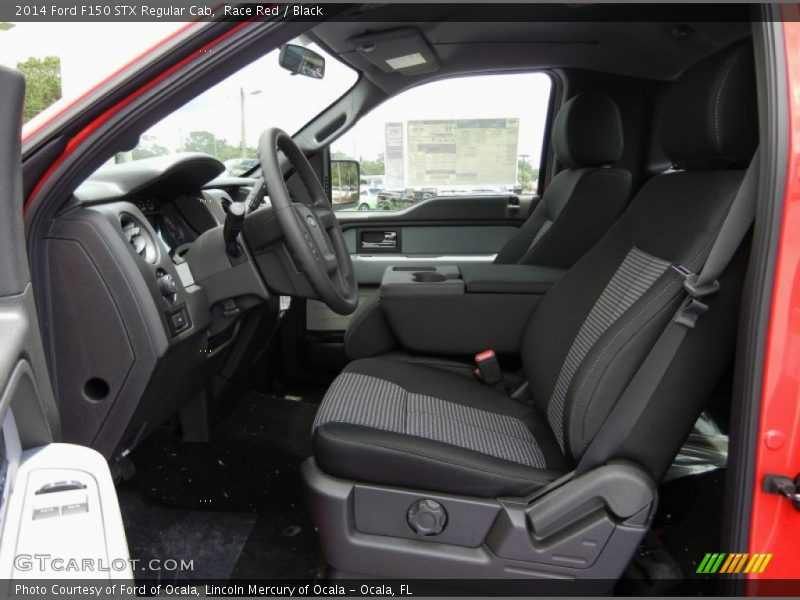  2014 F150 STX Regular Cab Black Interior