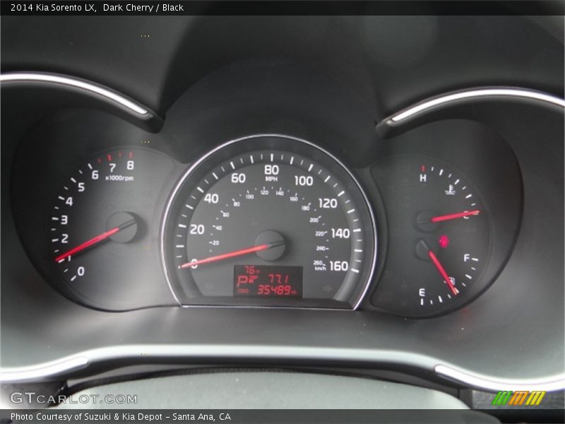 Dark Cherry / Black 2014 Kia Sorento LX