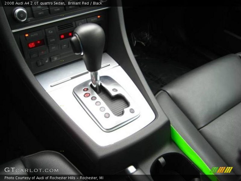 Brilliant Red / Black 2008 Audi A4 2.0T quattro Sedan