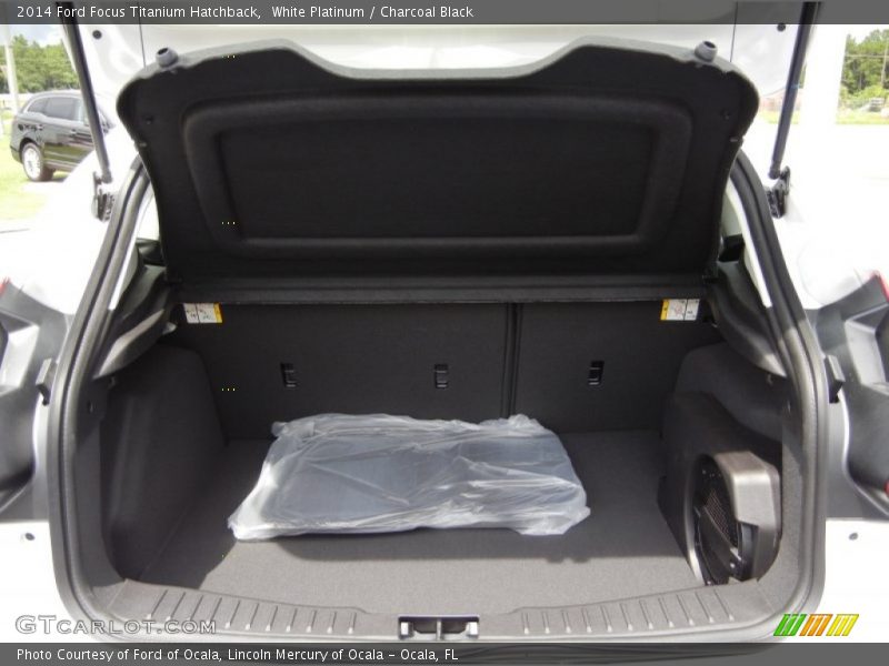 White Platinum / Charcoal Black 2014 Ford Focus Titanium Hatchback