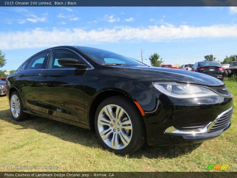 Black / Black 2015 Chrysler 200 Limited
