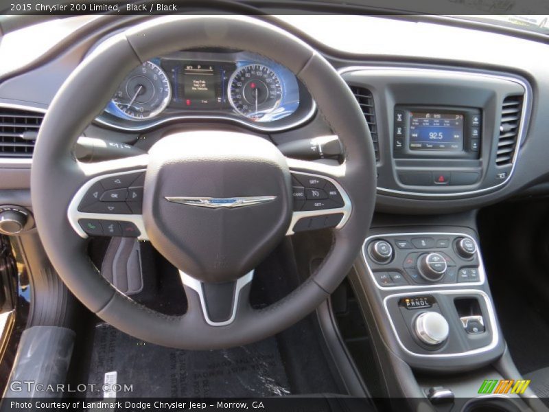 Black / Black 2015 Chrysler 200 Limited