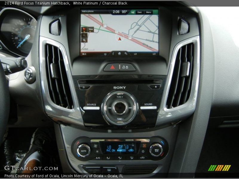 White Platinum / Charcoal Black 2014 Ford Focus Titanium Hatchback