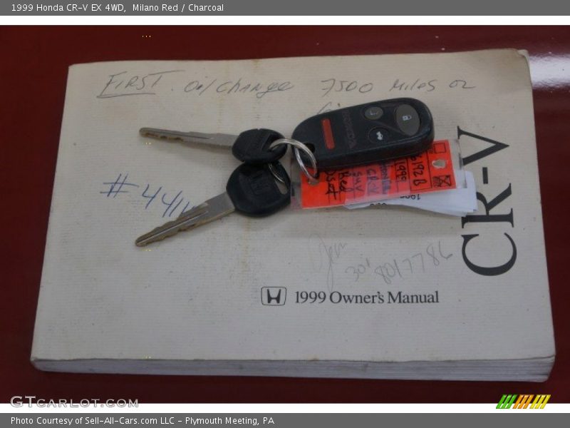 Milano Red / Charcoal 1999 Honda CR-V EX 4WD