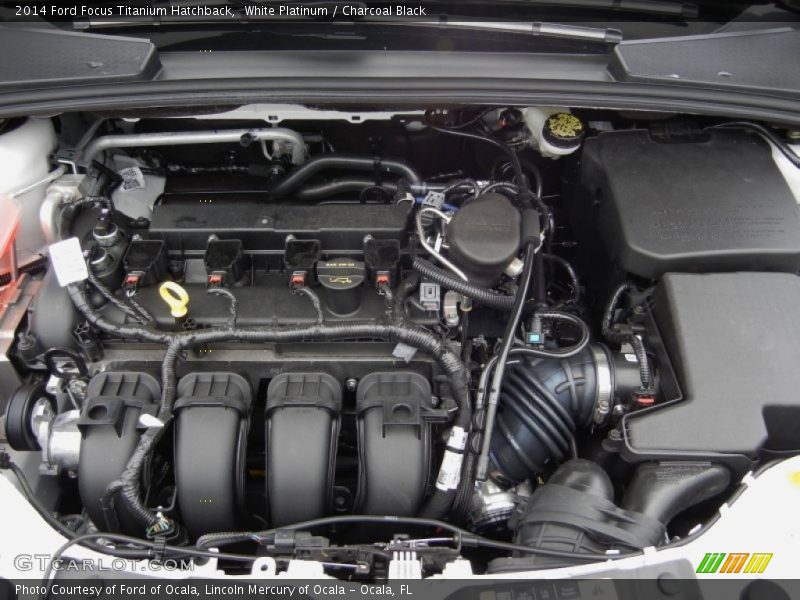 White Platinum / Charcoal Black 2014 Ford Focus Titanium Hatchback