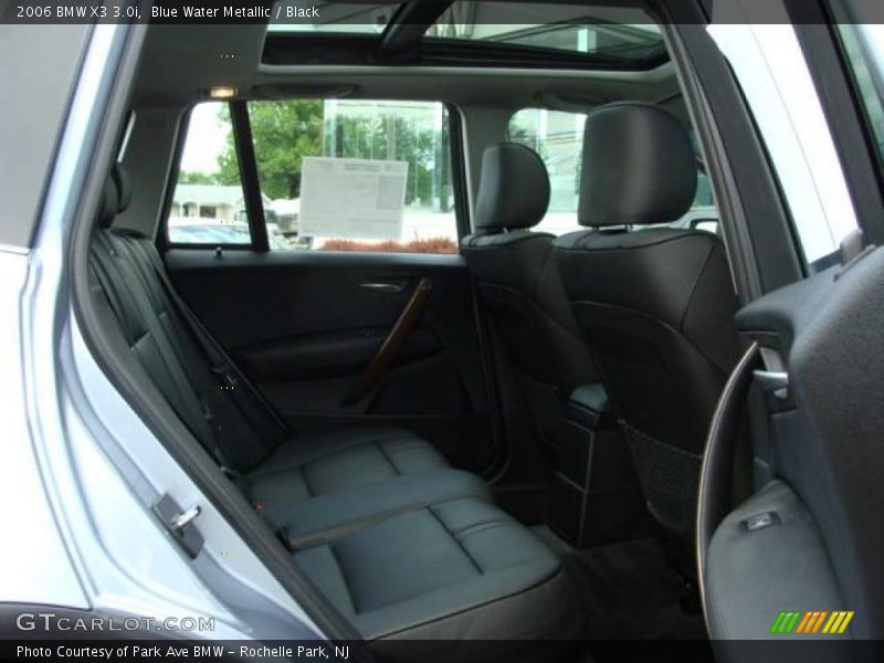 Blue Water Metallic / Black 2006 BMW X3 3.0i